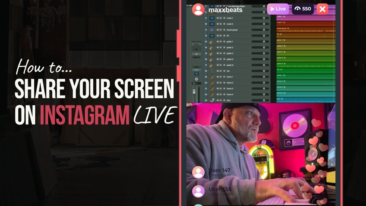 How to Screenshare to Instagram Live!