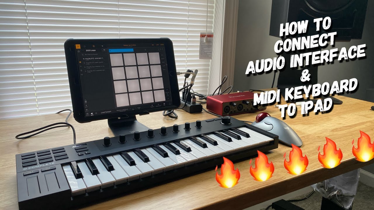 Как подключить аудиоинтерфейс и Midi-клавиатуру к iPad