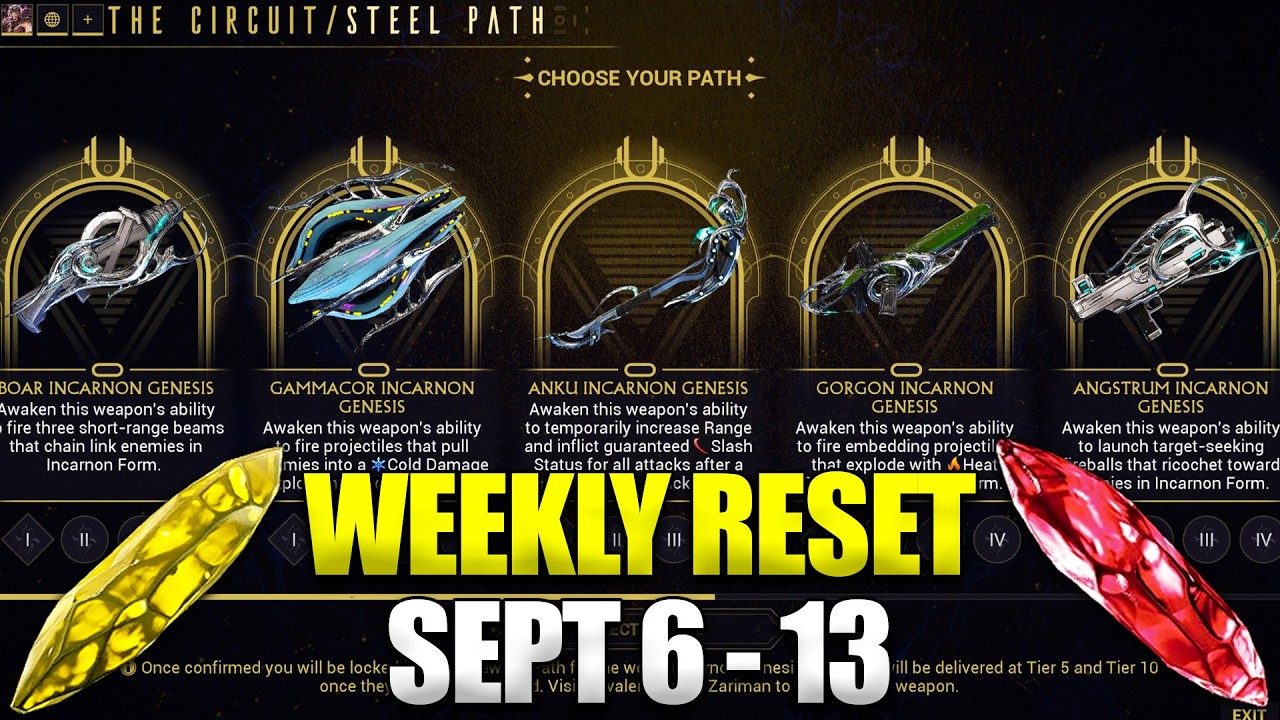 Plague Star This Week! Warframe Weekly Reset September 6 - 13!