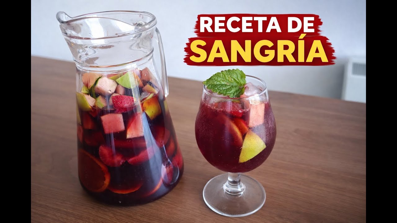 Sangría casera fácil y refrescante 🍷 | Cocinando con Buffalo