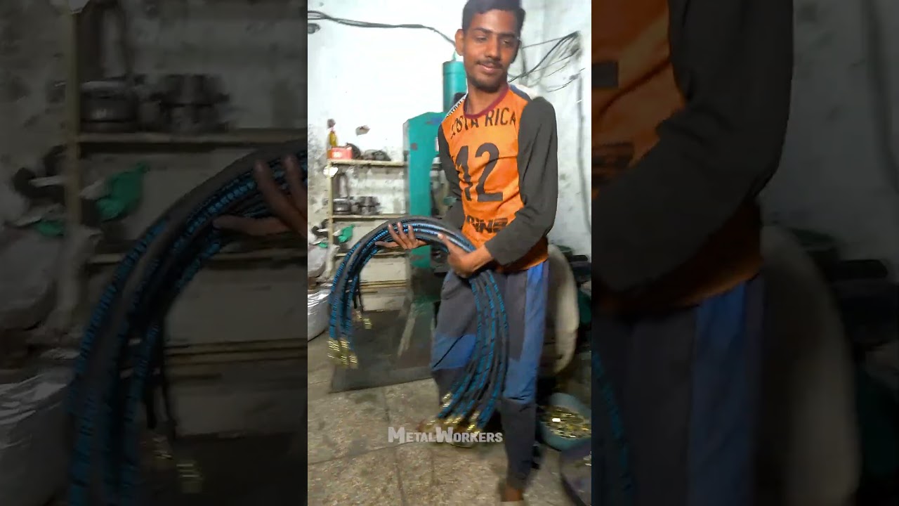 Making Hydraulic Hose Pipe Inside a Factory