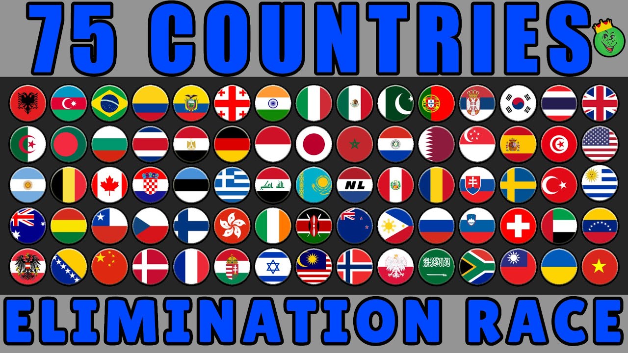 75 Countries Elimination Marble Race