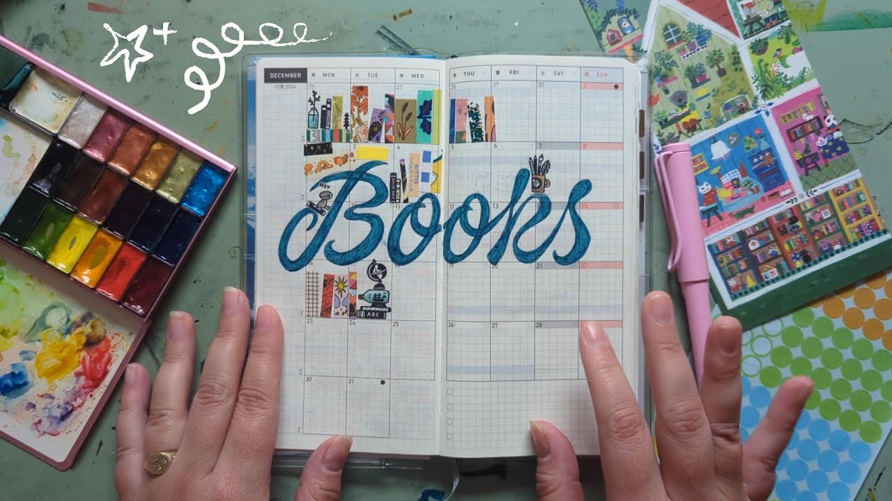 Reading Journal in the Hobonichi Weeks! 6 months of drawing every book I read