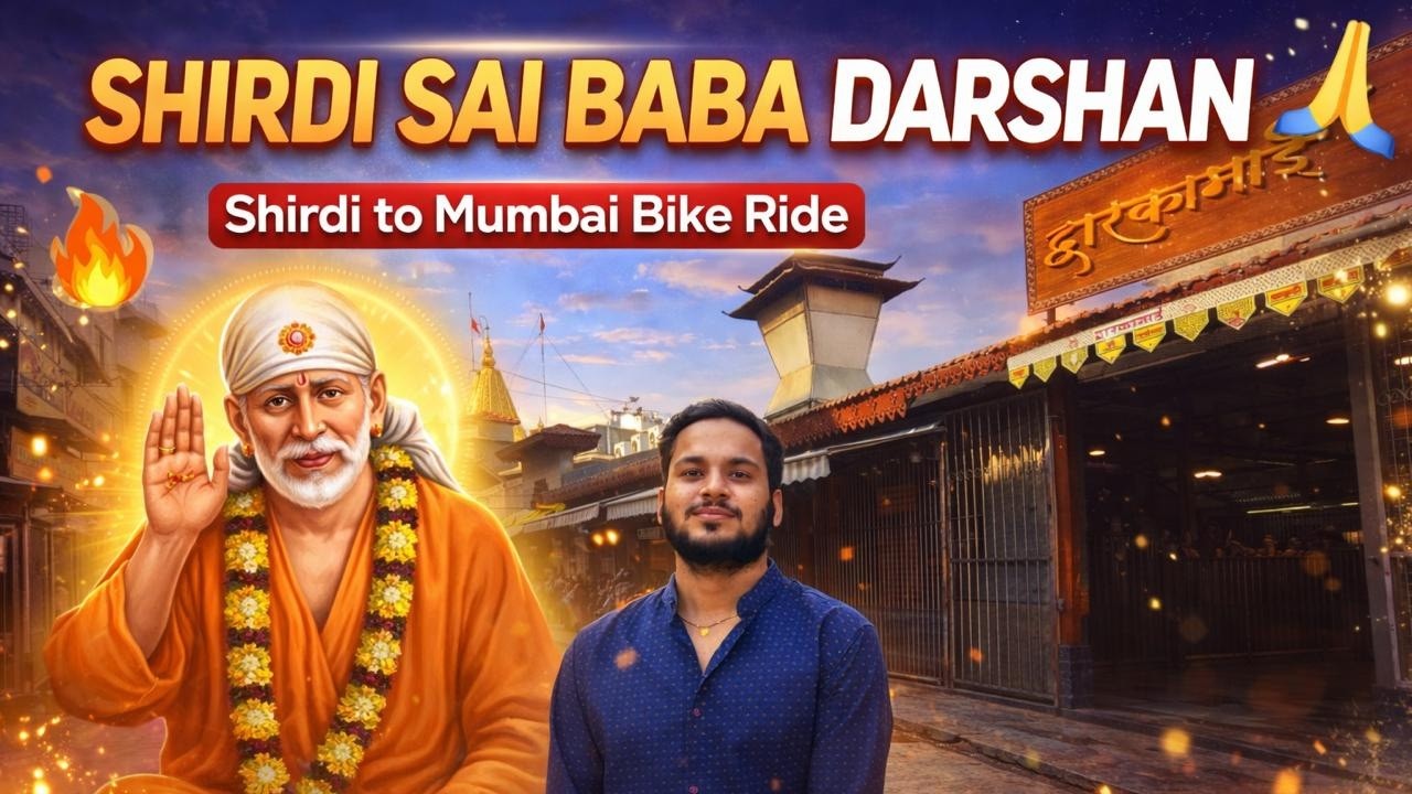 Shirdi Sai Baba Darshan | Shirdi To Mumbai Bike Ride | Vlog 12 #shirdi #biker