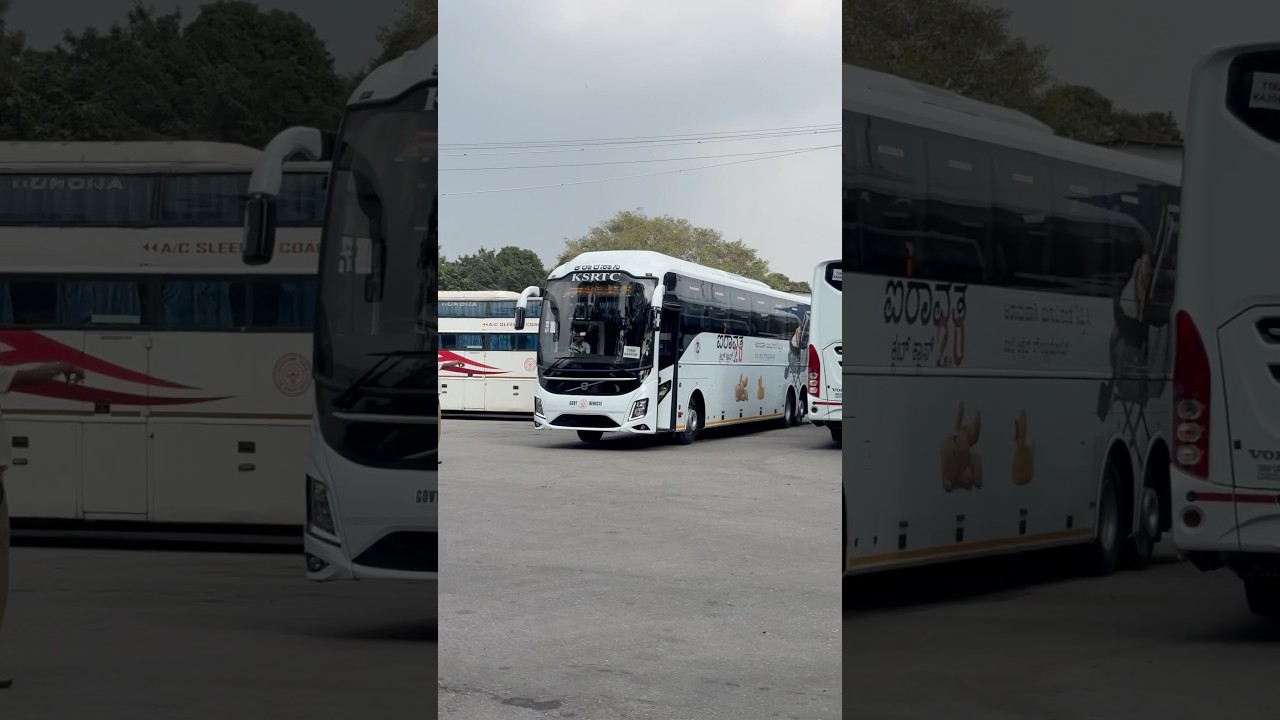 Factory Fresh | KSRTC&rsquo;s Airavat Club Class | Volvo B8R 9600 | AC Semi Sleeper #shorts #viral #trend