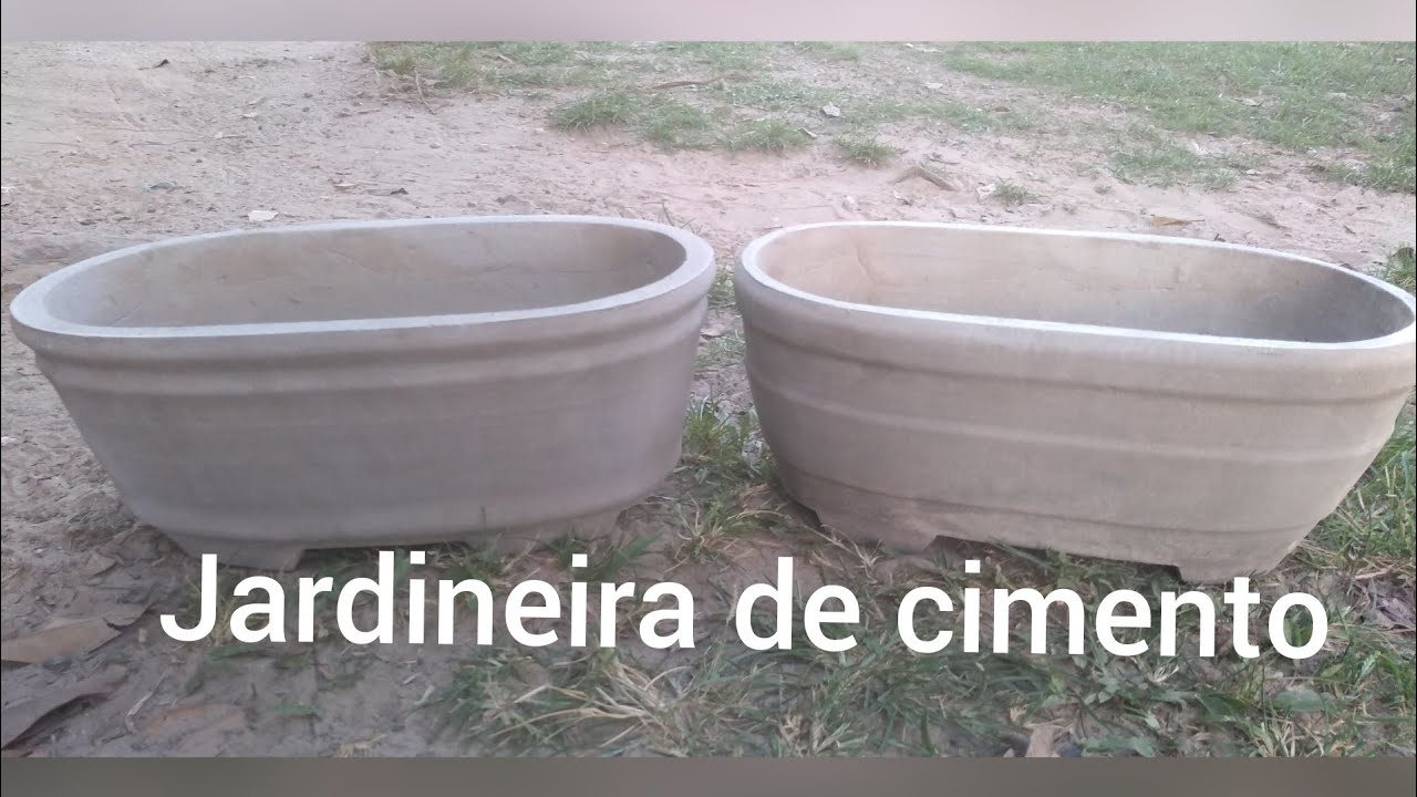 Jardineira de cimento. como fazer vaso de cimento. amazing ideas with cement