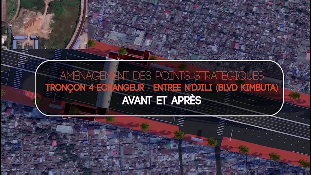Avant Projet de TRAMWAY à Kinshasa  Animation en 3D par Firmin KIALA Ki N'SOKI