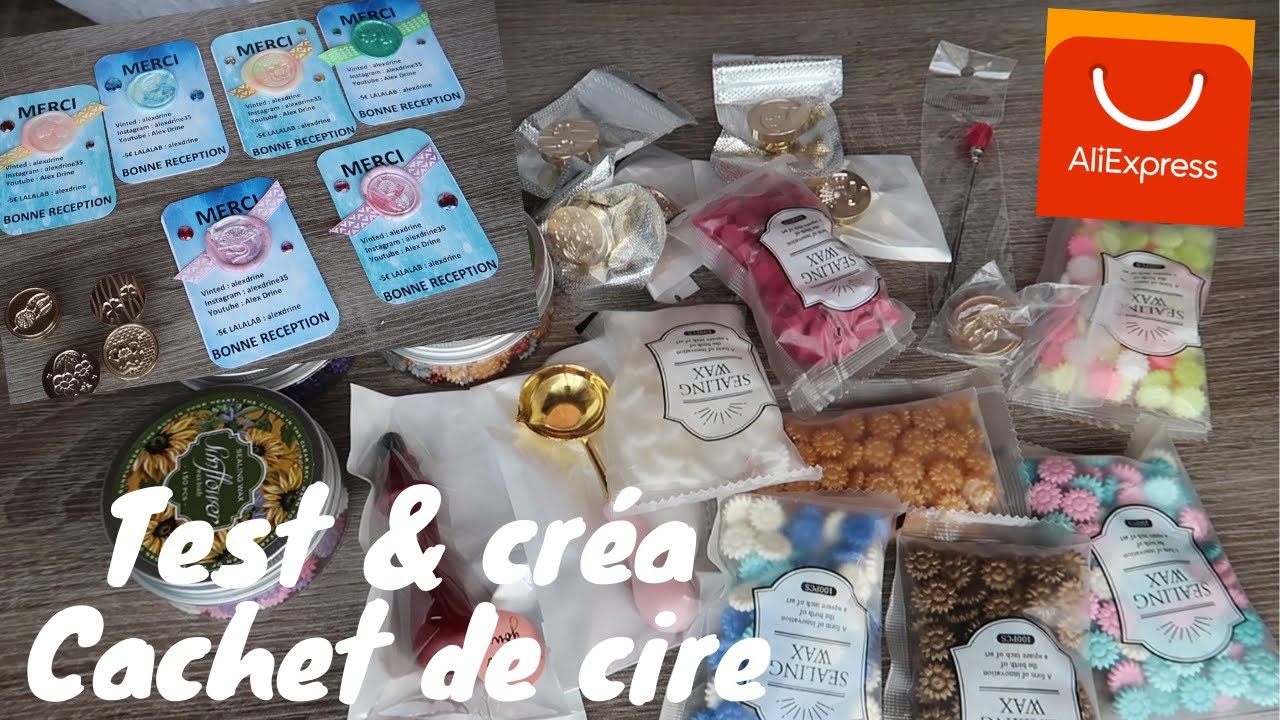 Test et création cachet de cire Aliexpress. Des merveilles !