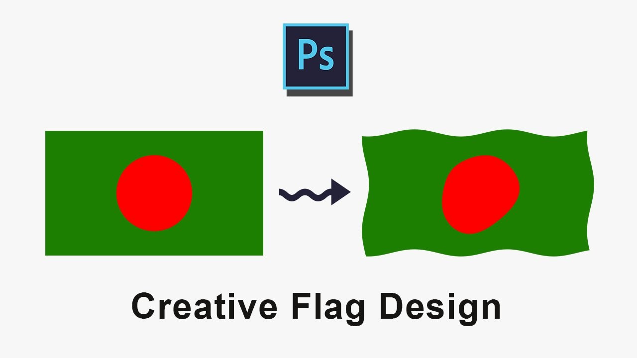 Creative Flag Design ( Photoshop Bangla Tutorial ) Shadin Creative Design