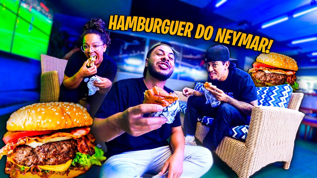 SAÍMOS DE MADRUGADA PARA COMER O FAMOSO HAMBÚRGUER DO NEYMAR🍔🍟