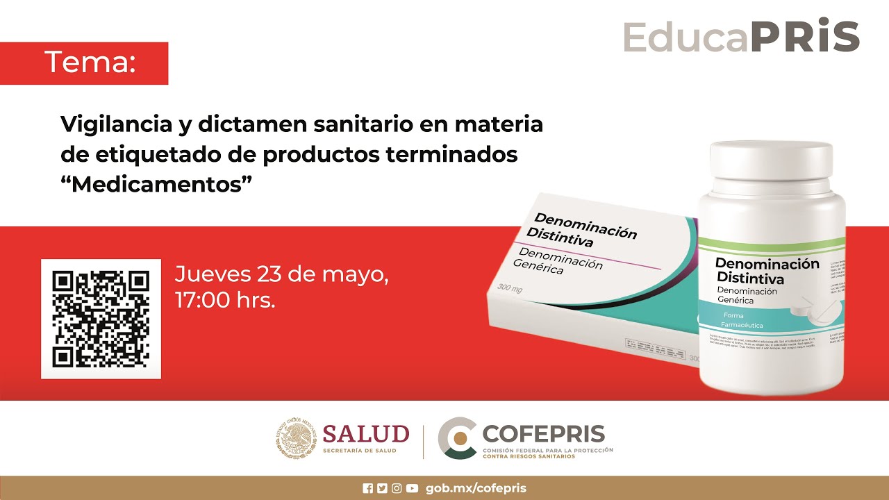 Vigilancia y dictamen sanitario en materia de etiquetado de productos terminados, medicamentos