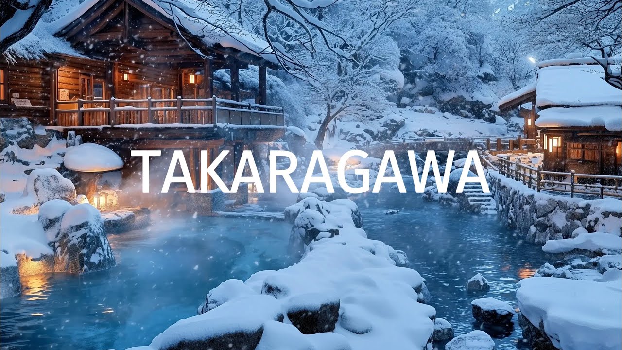 Takaragawa Onsen | A Snowy Day, Soaking in Hot Springs by the River