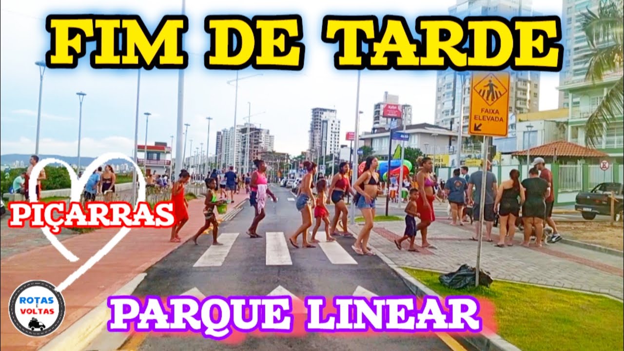 Temporada no parque linear em piçarras sc 