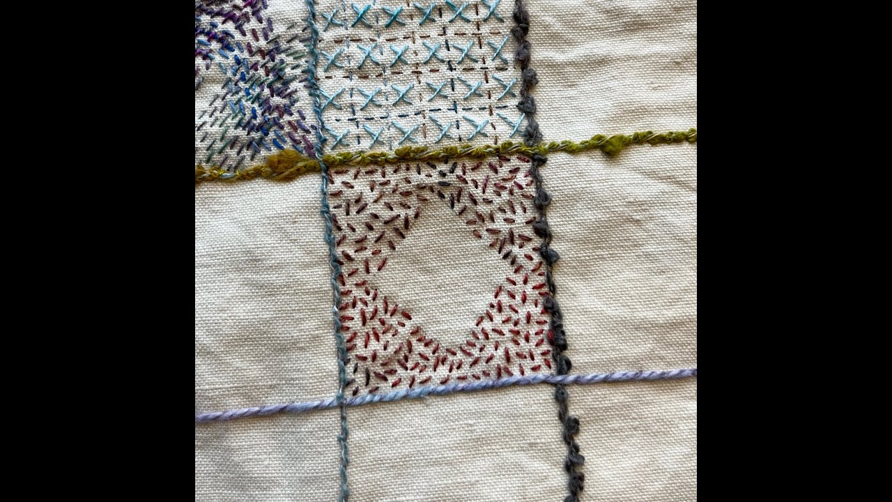 16th January 2026 - seed stitching negative space 