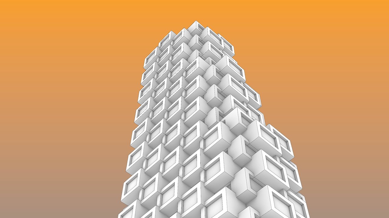 Norra Tornen by OMA / Reinier de Graaf - Rhino/Grasshopper 3d