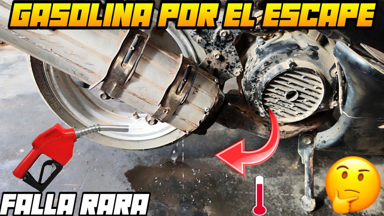 FALLA RARA !! MOTO BOTA GASOLINA POR EL ESCAPE A LA HORA DE PRENDER 😱 MIRA LA SOLUCIÓN 🔧