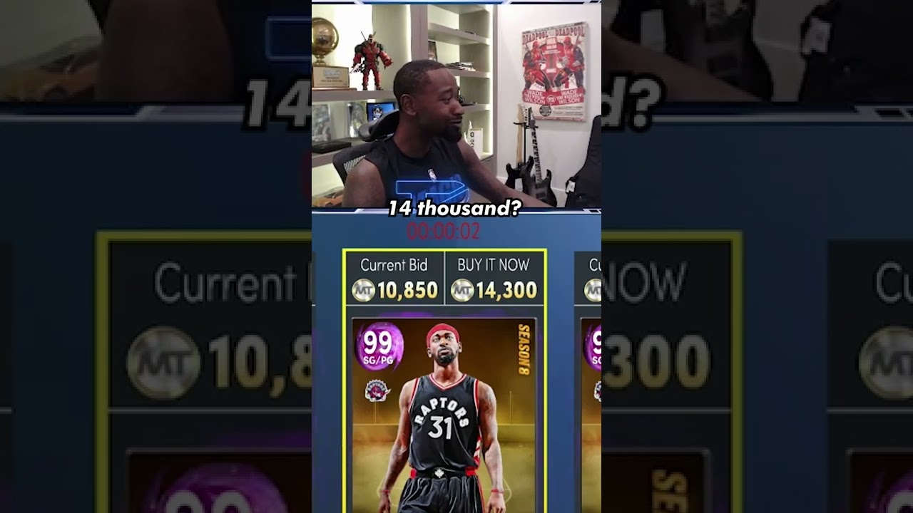 Terrence Ross' reaction to the prices for his Dark Matter card 🤣
