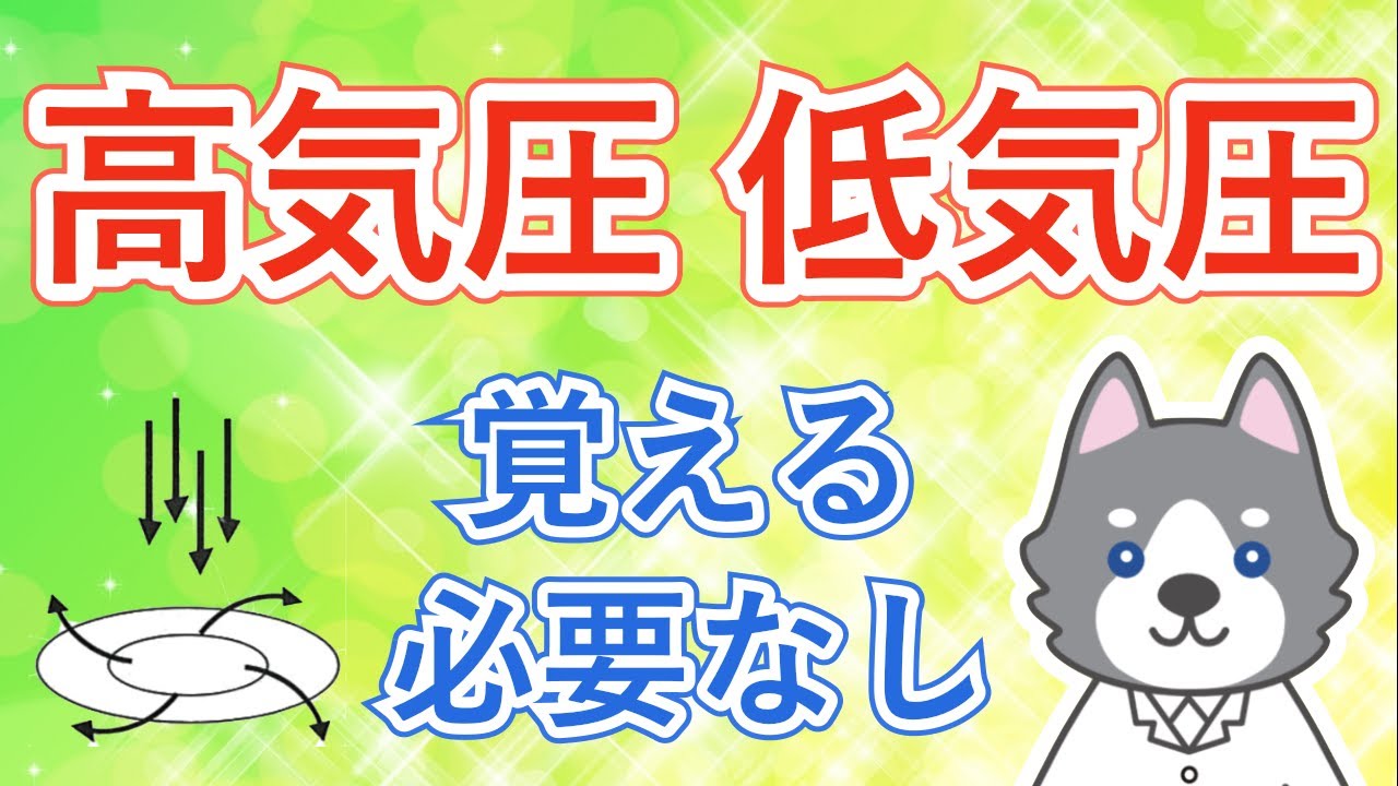 中2理科『高気圧と低気圧の仕組み』