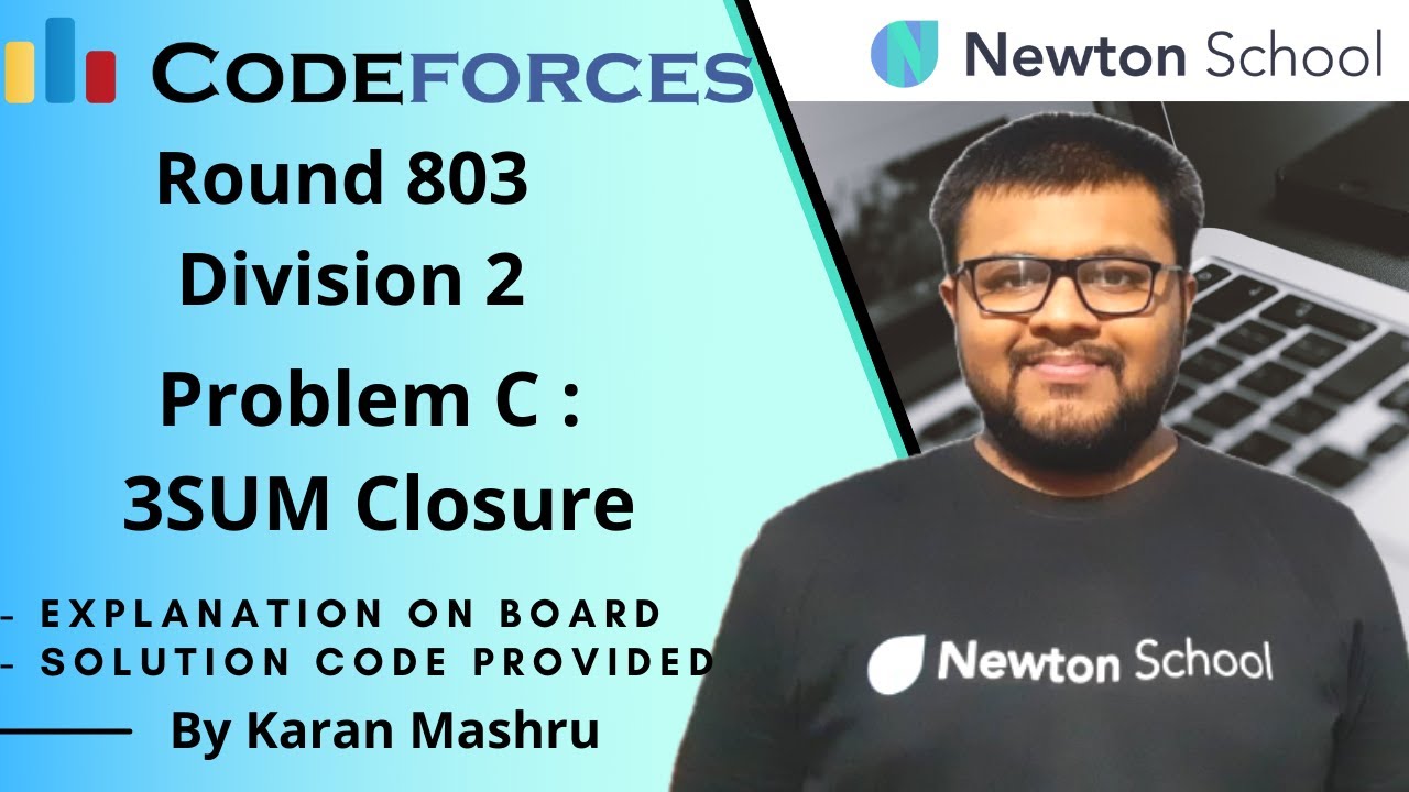 Codeforces Round 803 Division 2 | Problem C : 3SUM Closure Solution | In Hindi | Editorial |