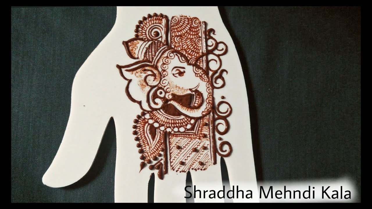 LORD GANESHJI Mehndi Design in Bridal Mehndi Shapes By Henna Artist Shraddha