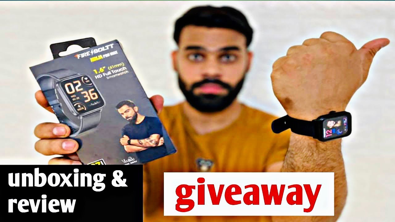 Fire boltt ninja pro max smartwatch ⚡️best smartwatch under rs 2000⚡️giveaway