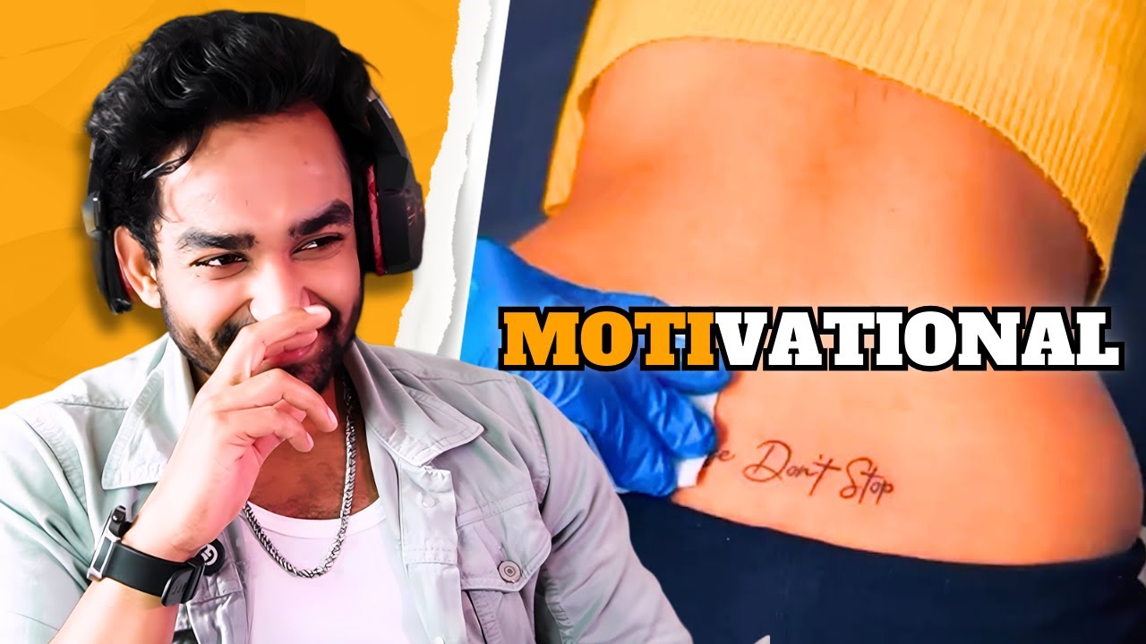 Behind every DONT STOP tattoo there's a motivated man (Mysogynist Monday)