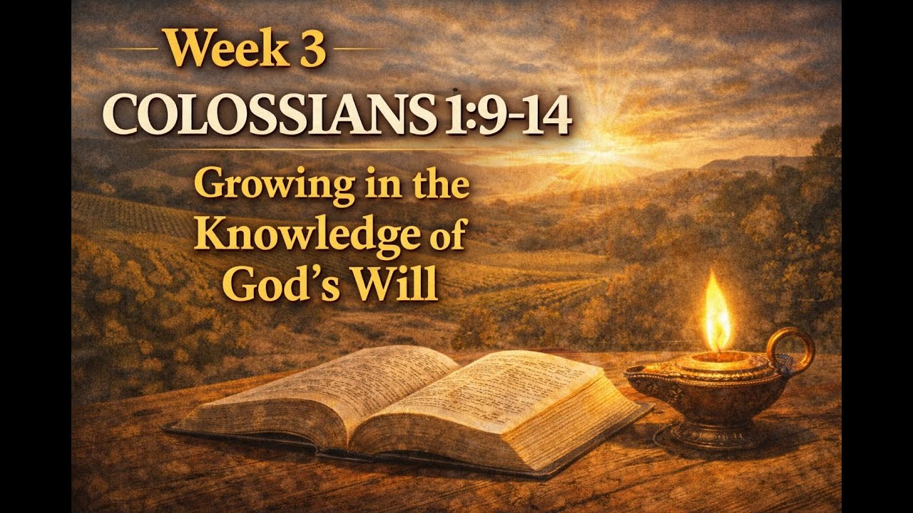 Colossians 1:9-14 (Week 3) Growing in the Knowledge of God's Will