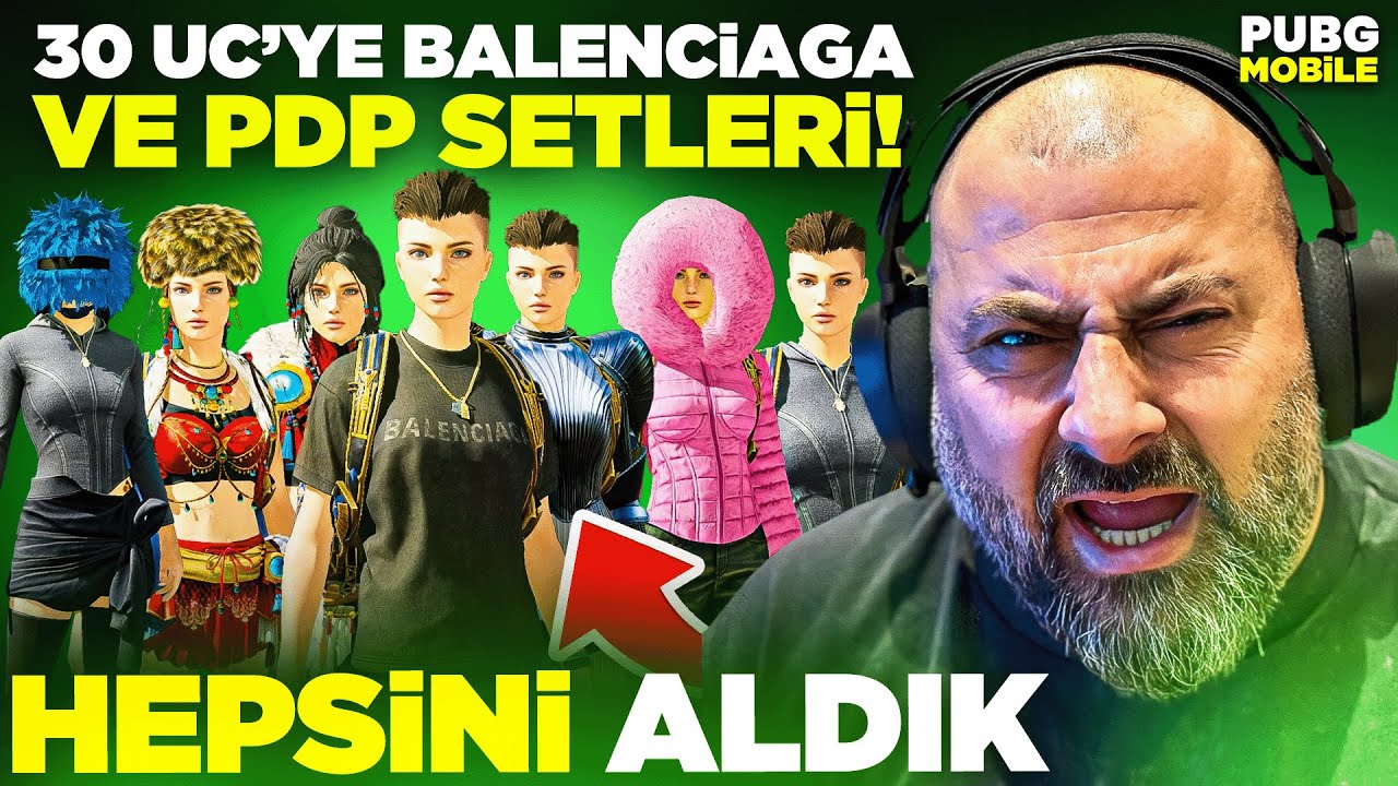 YENİ PDP SETLERİ VE EFSANE BALENCİAGA SETLERİ GELDİ!! HEPSİNİ ALDIK!! | PUBG Mobile