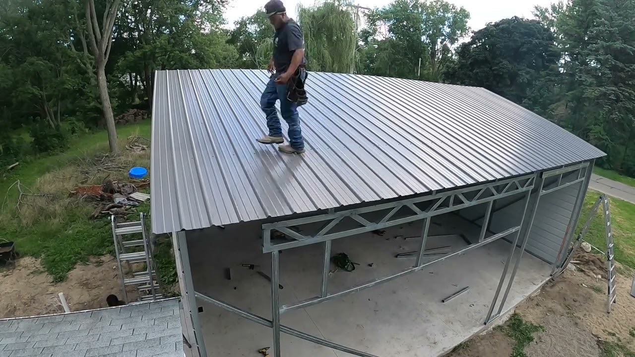 30x34 Metal Building Install