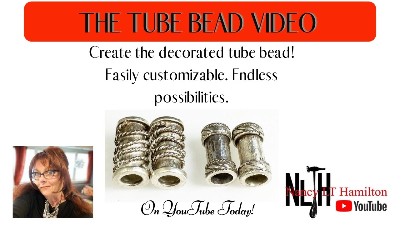 Making a  Decorated Tube Bead