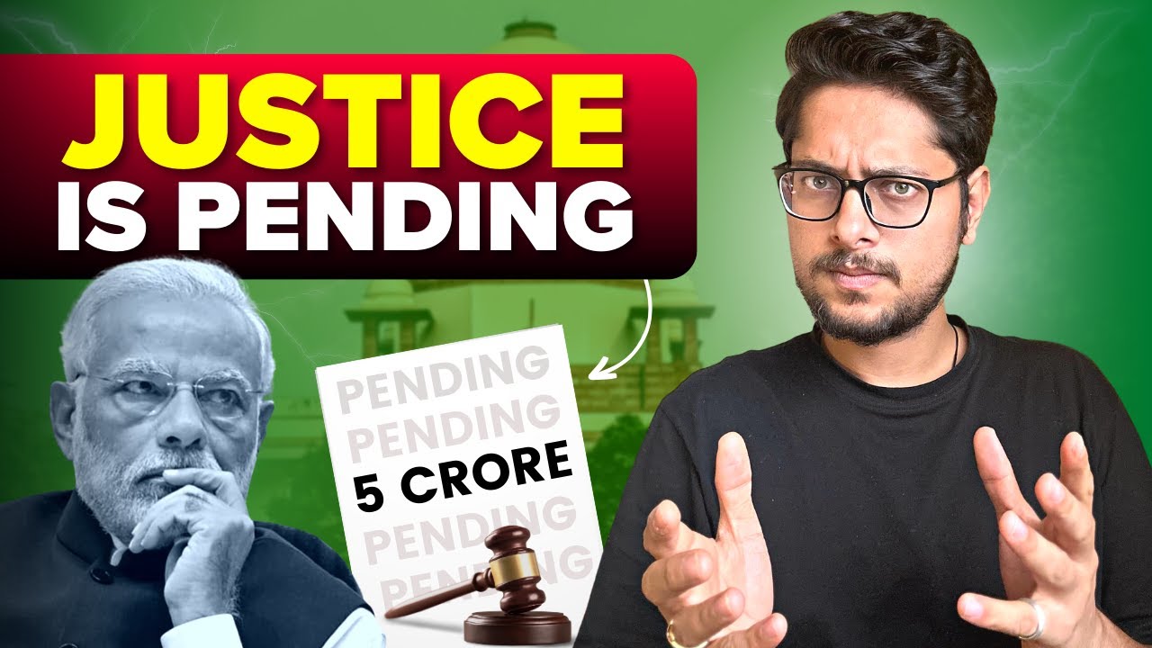 Why many court cases are pending in India?