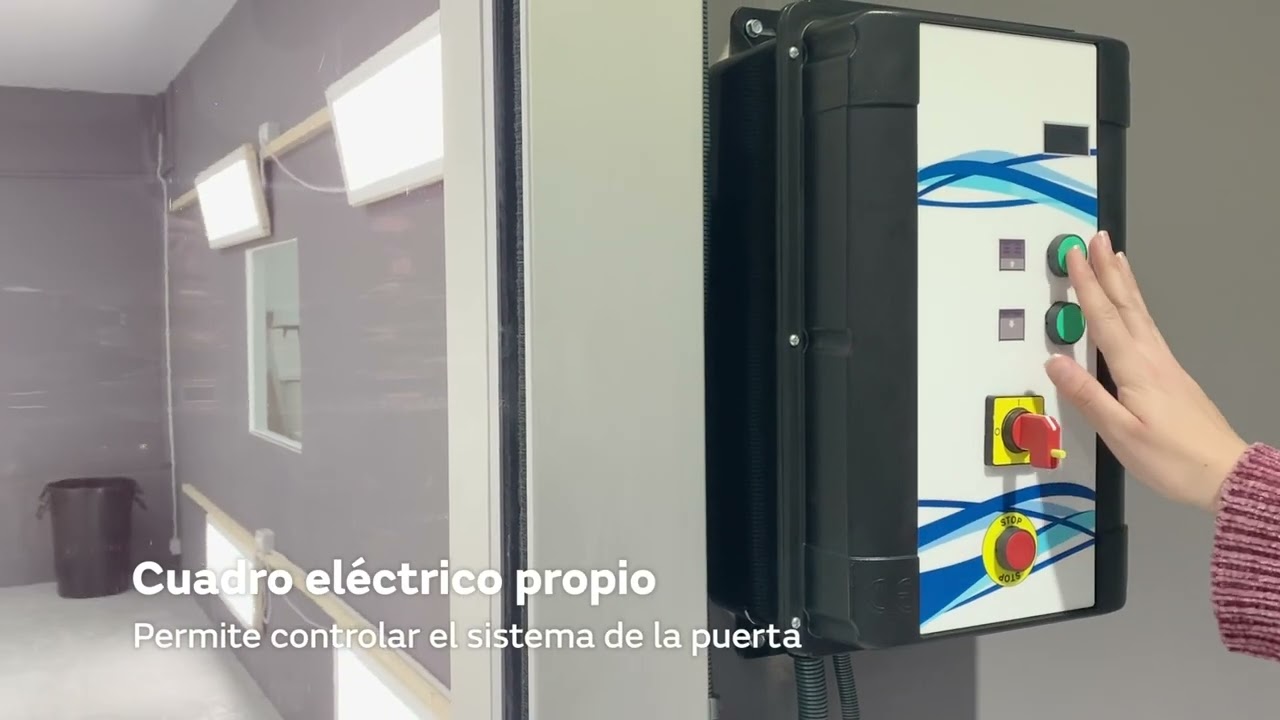 Puerta rápida enrollable de aluminio reforzada