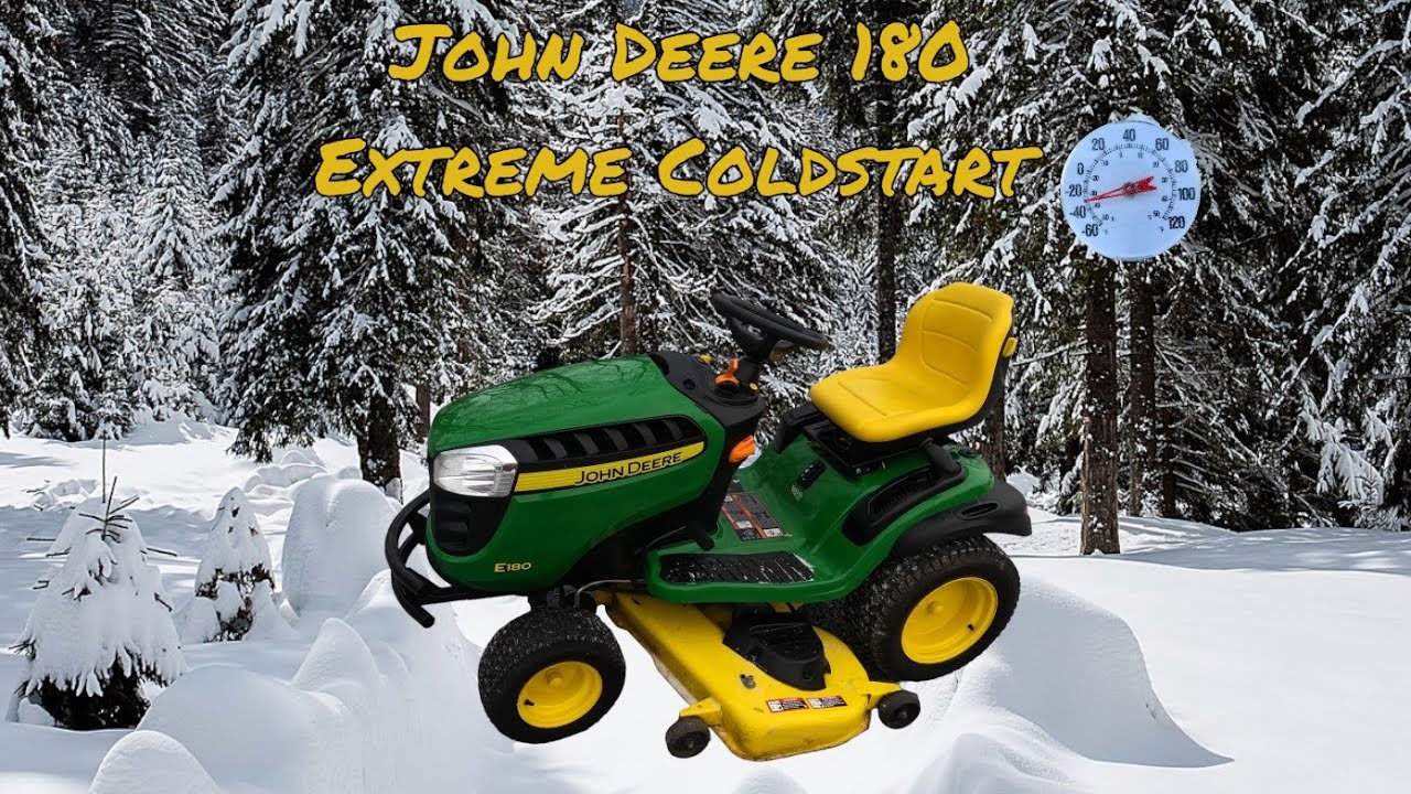 John Deere E180 Extreme Cold Start