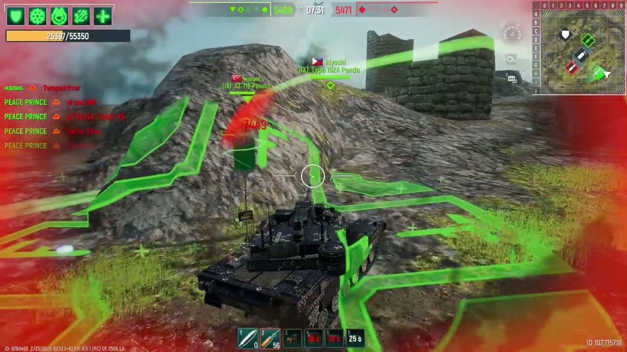 To improve yourself, you need to practice aiming and hiding.... Tank Force
