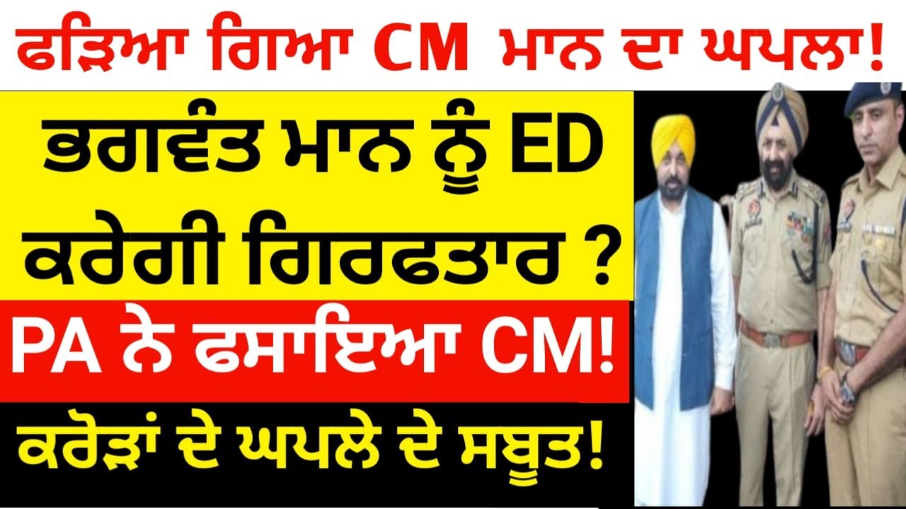 CM ਮਾਨ ਤੇ ਕਰੋੜਾਂ ਦੇ ਘਪਲੇ ਦੇ ਦੋਸ਼,  ED ਨੂੰ ਸ਼ਿਕਾਇਤ, ਈਡੀ ਕਰੇਗੀ ਗ੍ਰਿਫਤਾਰ?