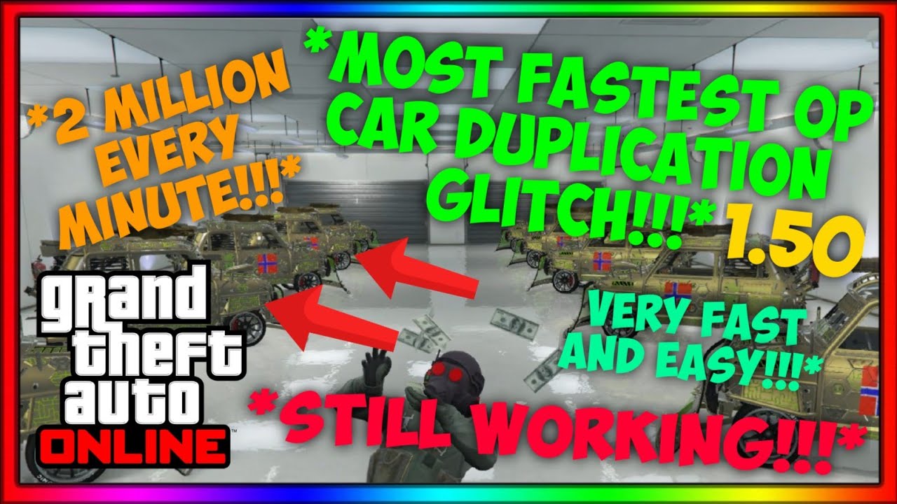 GTA 5 *STILL WORKING!!!!* *MOST FASTEST OP CAR DUPLICATION GLITCH!!!* 1.50 (XBOX/PS4/PC)