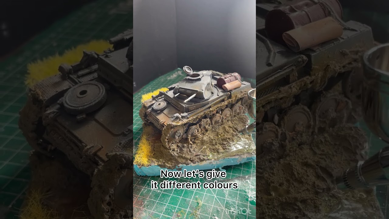 &lsquo;Lost in the mud&rsquo; 1/35 ww2 diorama #ww2 #model #painting #diorama #vallejo #tamiya