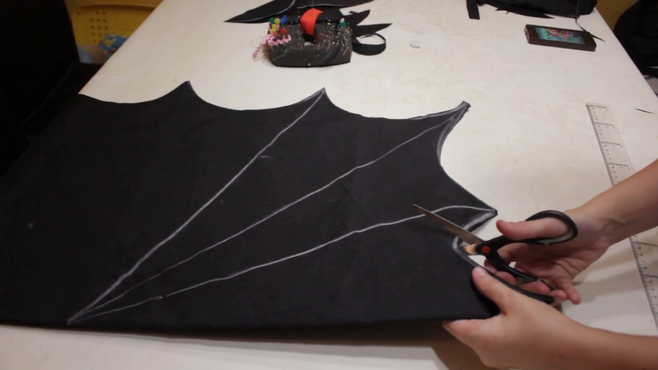 Tutorial para coser capa batman, murciélago o vampiro
