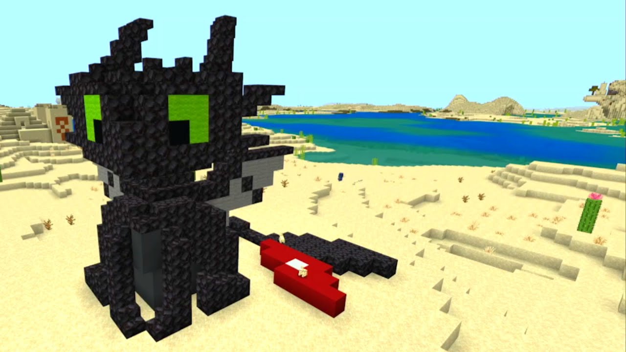 Baby Toothless | Night Fury | Easy Minecraft Tutorial