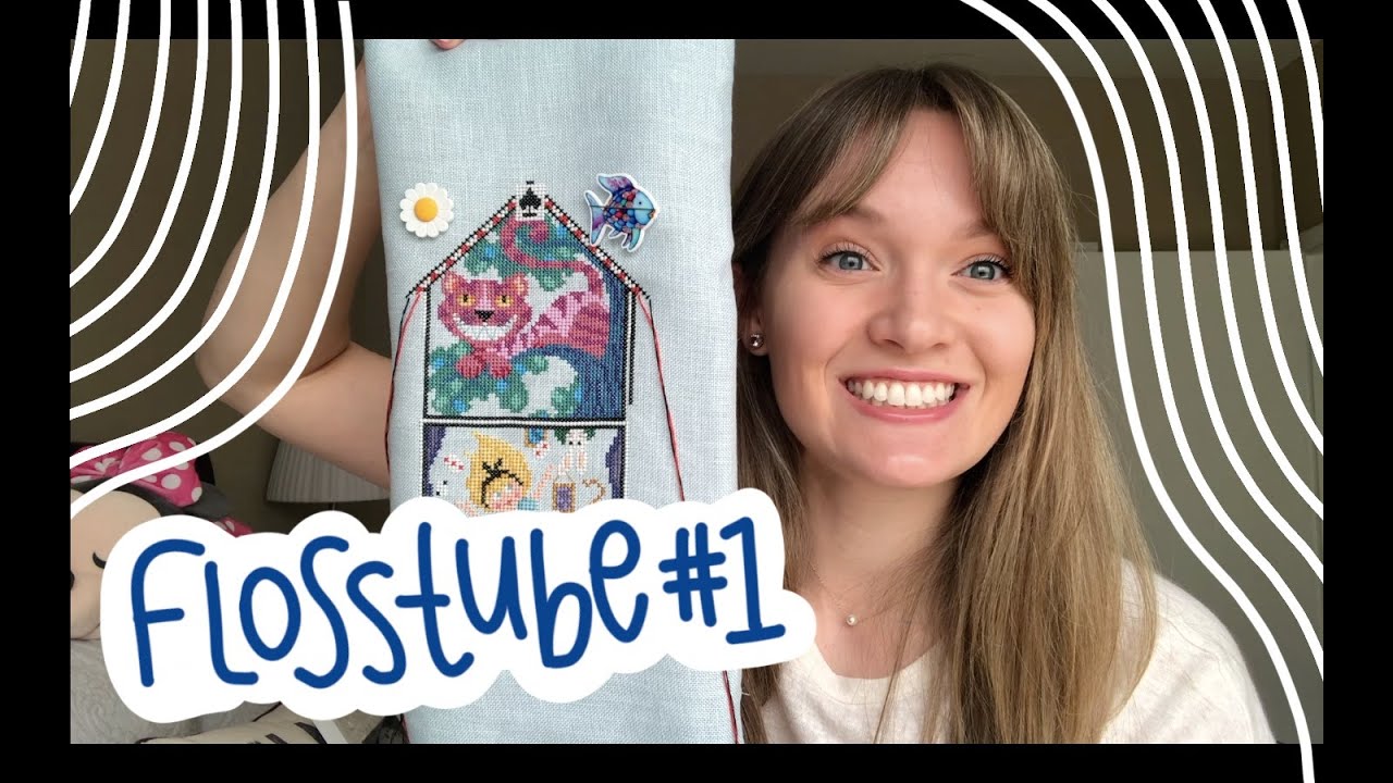 Flosstube #1 - Intro and WIP Parade! - FrizzyLizzieStitches