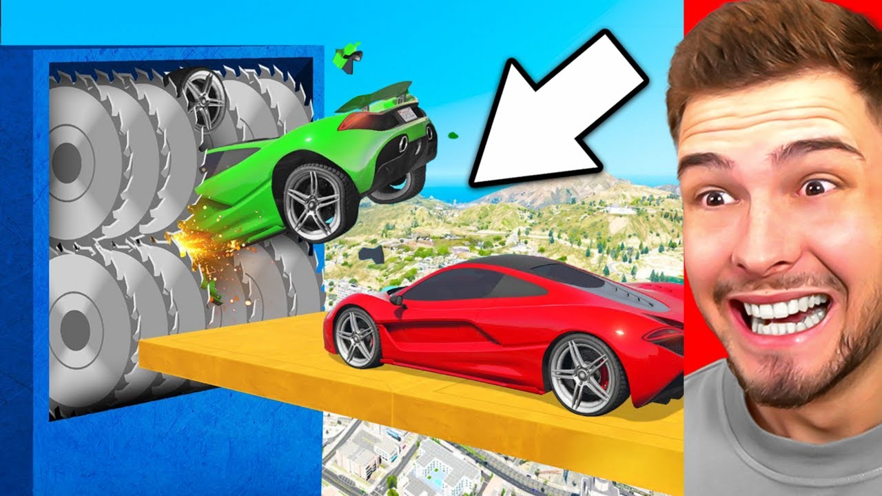 100 AUTOS vs. RIESEN SCHREDDER in GTA 5!