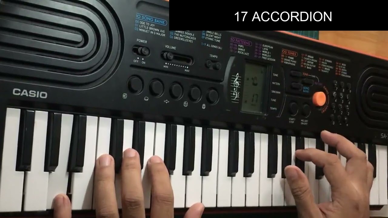 CASIO SA 76 All 100 Tones