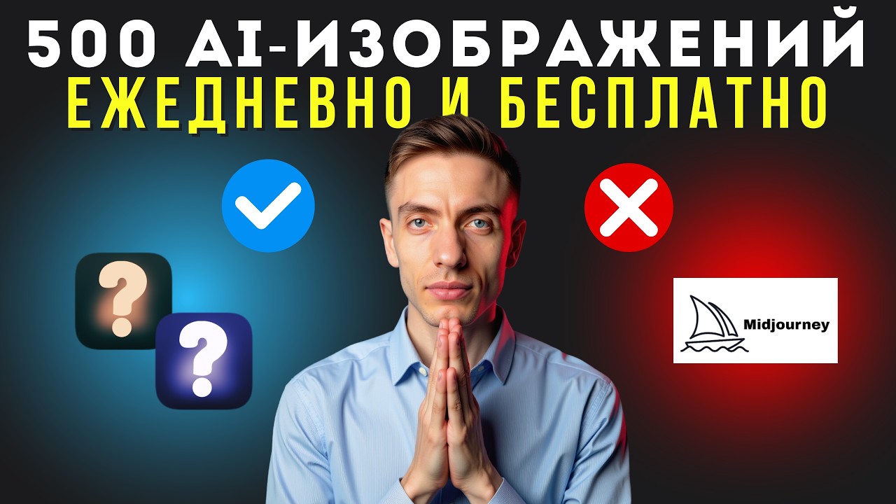 ОТМЕНА Midjourney: 500 БЕСПЛАТНЫХ генераций В ДЕНЬ | Бесплатные нейросети для генерации 2025
