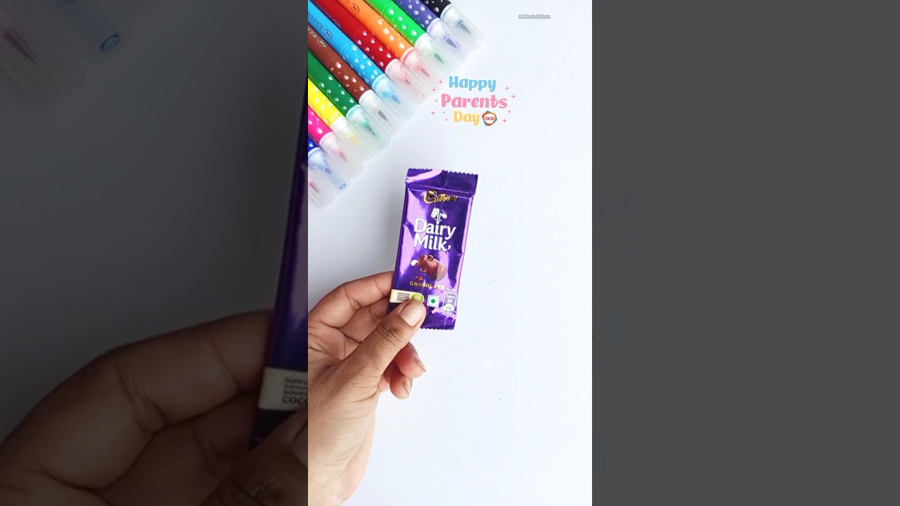 Happy Parents Day gift Ideas 😱/Parent's day chocolate #parents #gift #momdad #diy #anishacraftshorts