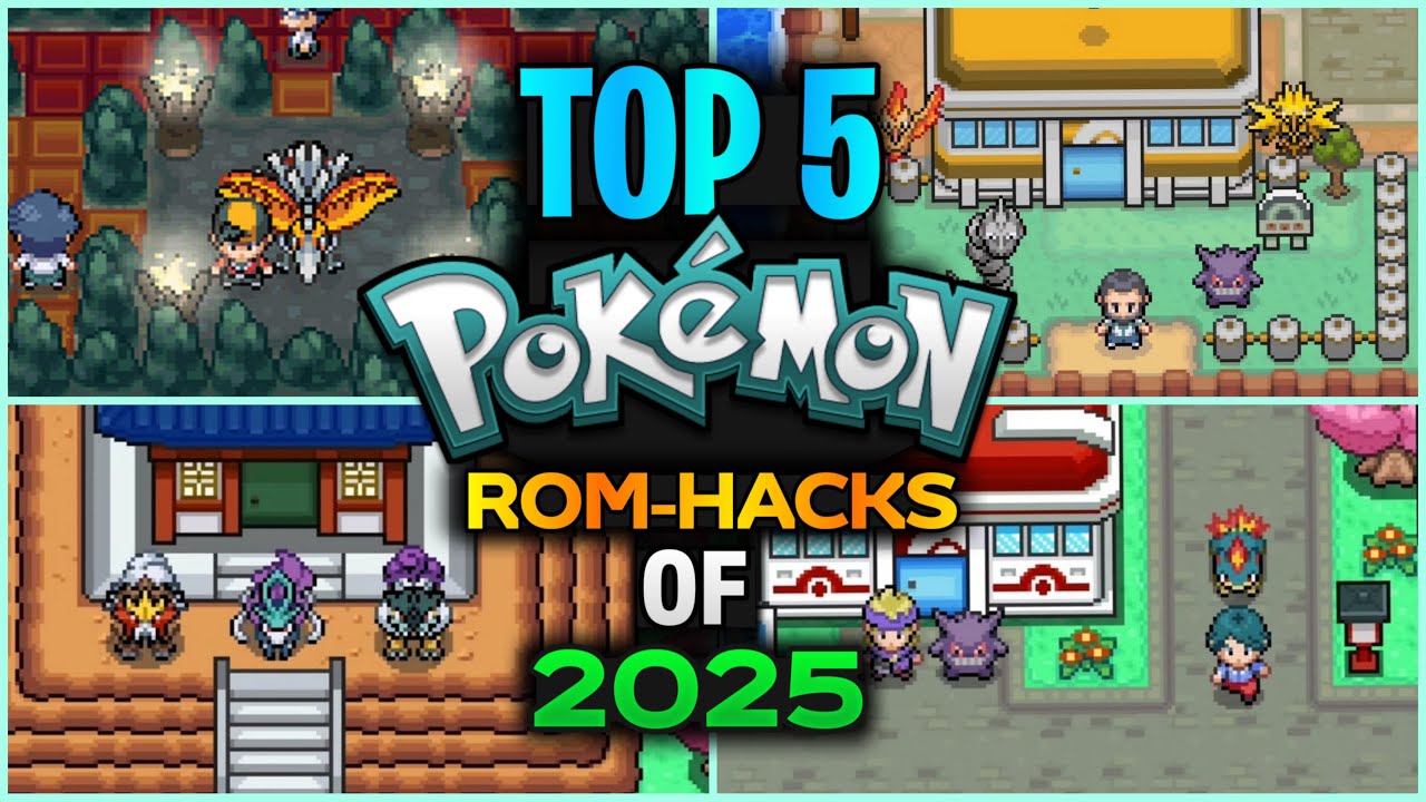 ТОП-5 ROM-хаков Pokemon для GBA 2025 года!!