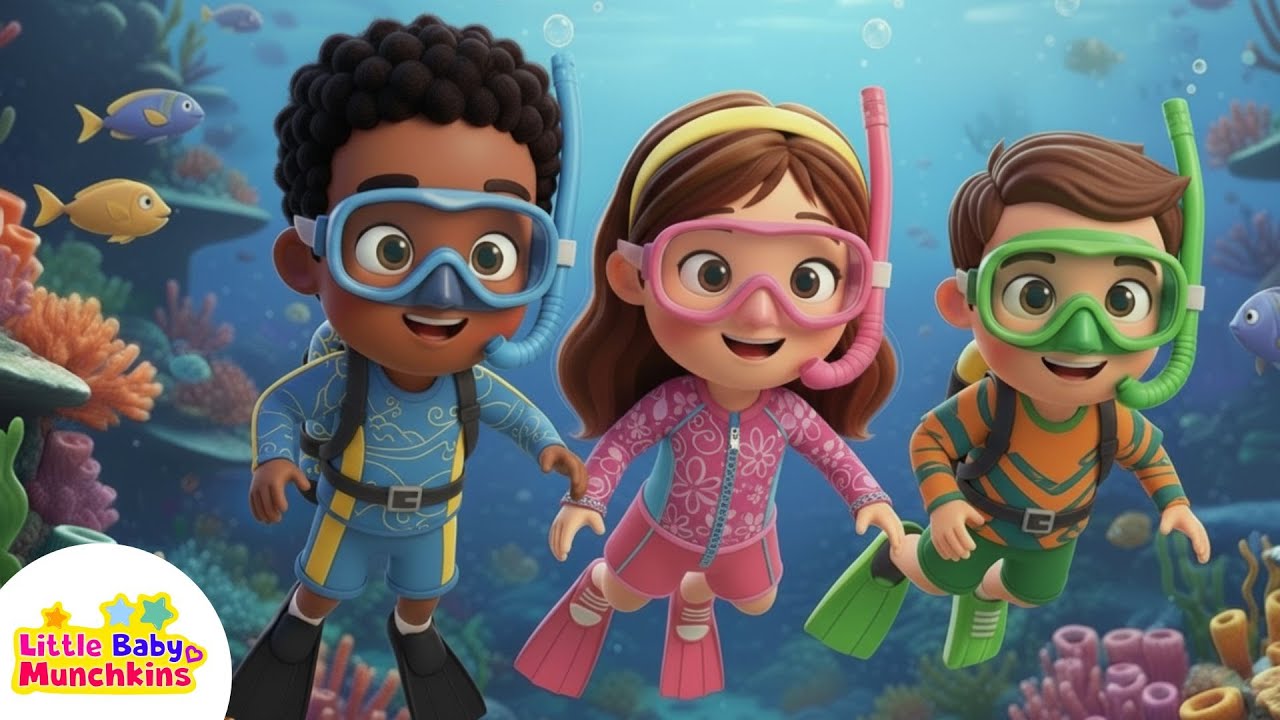 Deep Sea Colors Discovery Song For Kids | Learning Colors Red, Blue, Yellow, Purple, Pink | LBM Abc