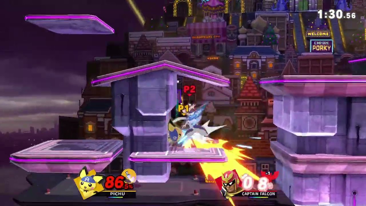 Pichu vs Captain Falcon 