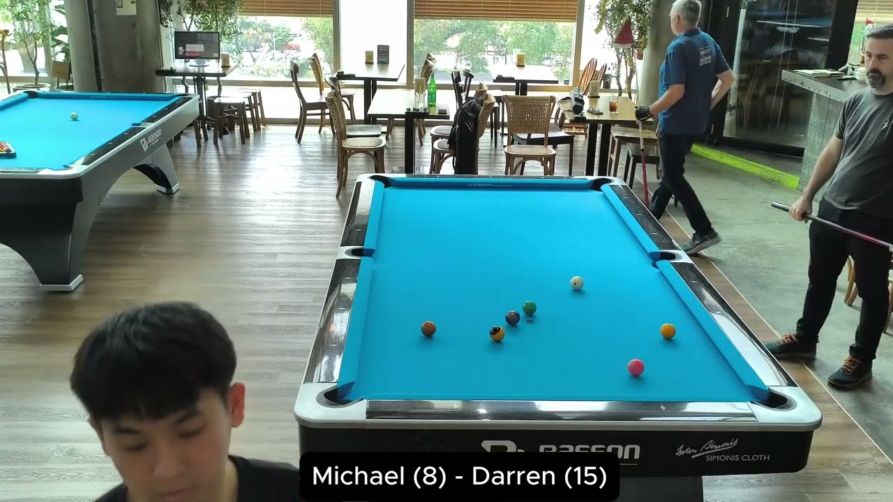 2026-01-02 - Michael v Daz - Straight Pool - Race to 75 (Set 1) #tigressbilliards #14.1