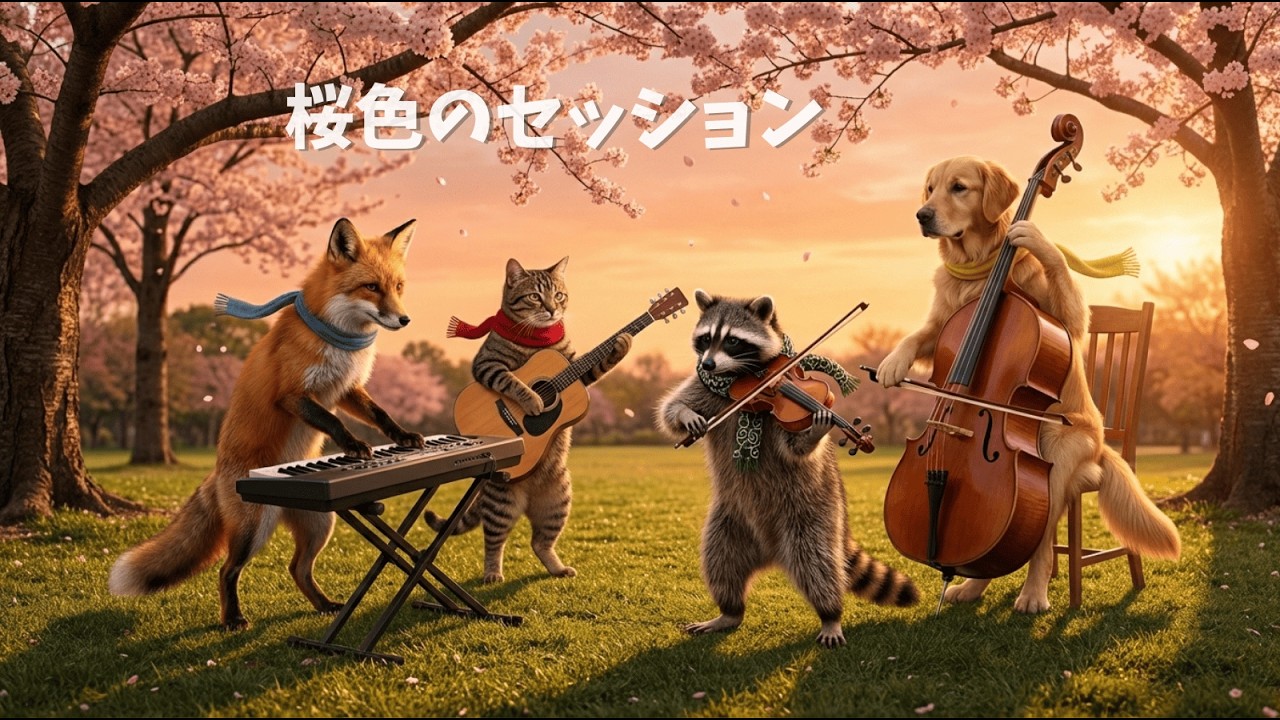 癒し系BGM「桜色のセッション」Chillhop Cafe Music | Study & Relax