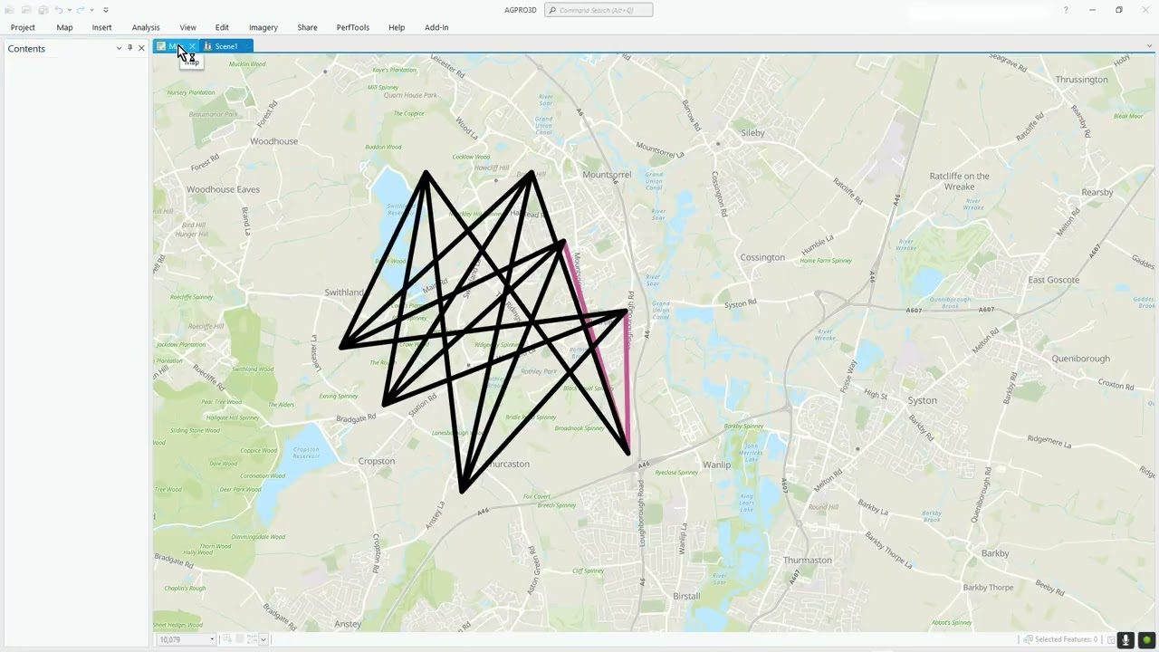 Инструменты видимости ArcGIS Pro в Spatial Analyst